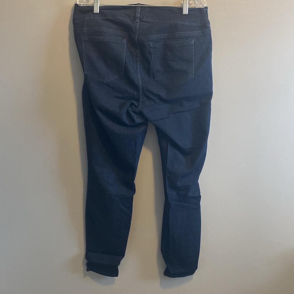 Torrid Jegging Dark Wash Blue Skinny Super Stretch Mid-Rise Jean, Size 14R - Picture 3 of 6